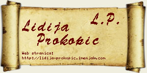 Lidija Prokopić vizit kartica